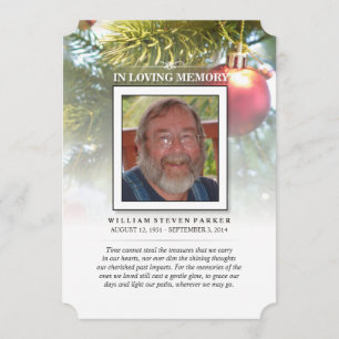 Mémorial et Carte de remerciements de Noël