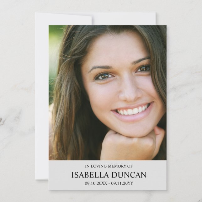 Mémorial funéraire | Argent | En mémoire d'amour P (Devant)