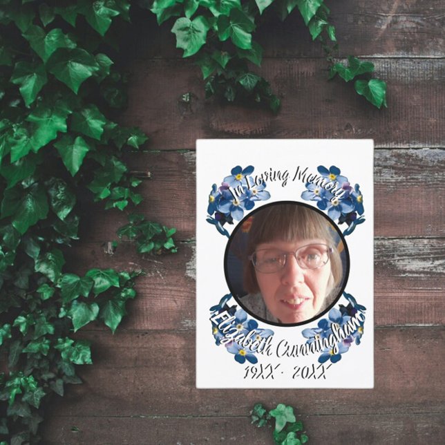 Memorial M'Oublie Pas Floral Photo Programme (Créateur téléchargé)