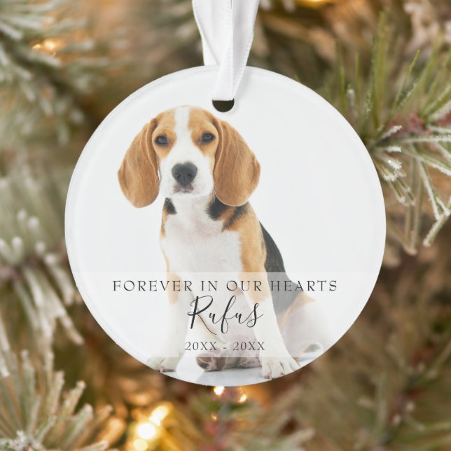 Mémorial Photo de Noël Chien Chat (Arbre)