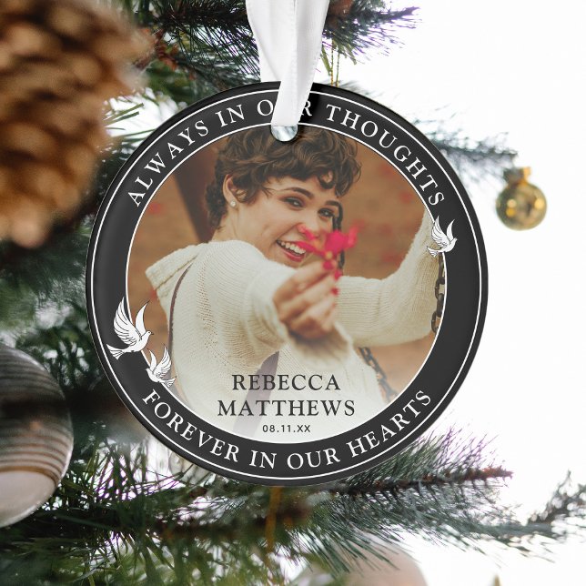 Mémorial photo élégant des colombes blanches (Créateur téléchargé)