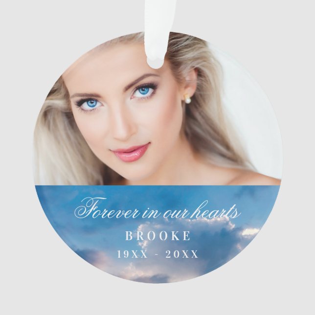 Mémorial pour toujours dans nos coeurs photo ciel  (devant)