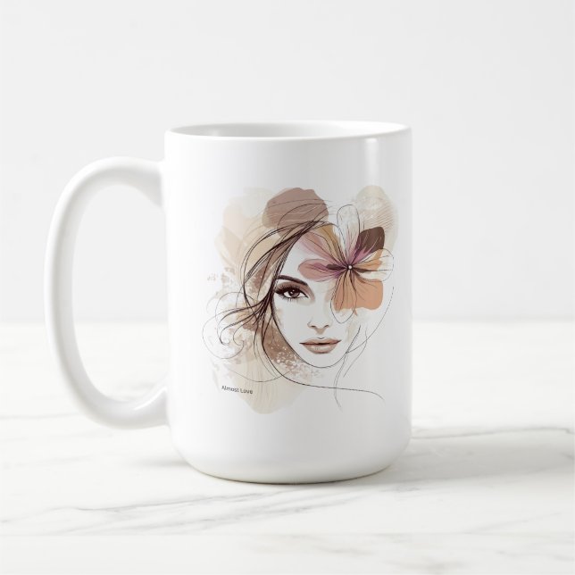 MemoryUs Almost Love Song Lyric Coffee Mug (Gauche)