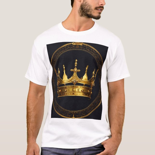 Men’s King Logo T-Shirt | Crown Royal Style Tee (Devant)
