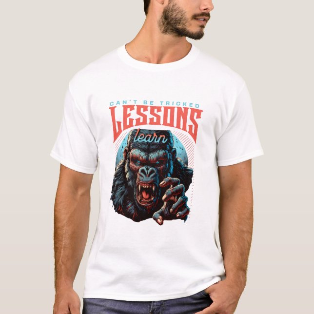 Men Wise Gorilla Lessons Learn T-Shirt (Devant)