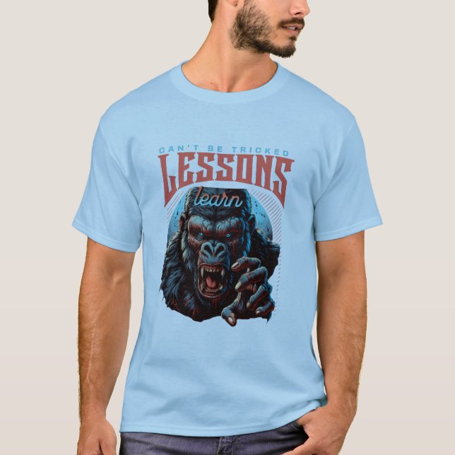 Men Wise Gorilla Lessons Learn T-Shirt (Devant)