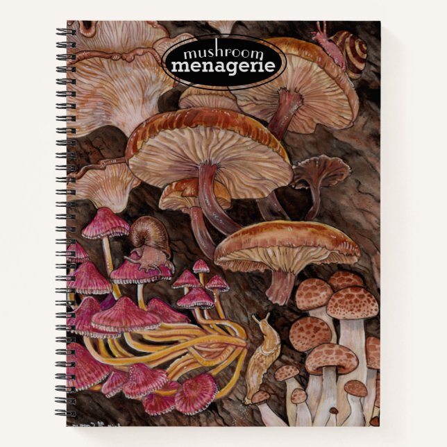 Ménagerie de Champignons livre de croquis/livre de (Devant)
