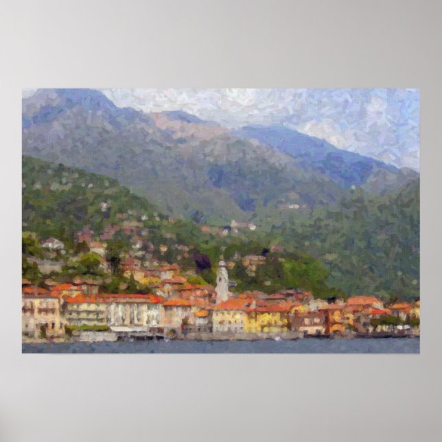 Menaggio, Affiche du Lac de Côme (Devant)