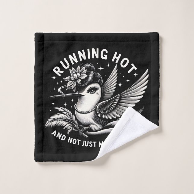 Ménopause amusante Vêtements Flash Hot (Gant de toilette)