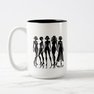 Ménopause noire et blanche Café Mug