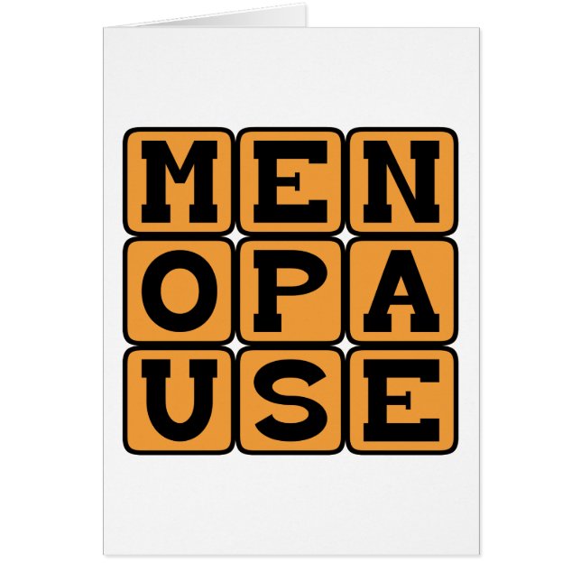 Ménopause, stade avancé chez la femme (Devant)