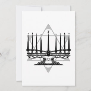 Menorah et étoile