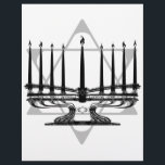 Menorah et Star I<br><div class="desc">Original Artwork by Thedustyphoenix. http://www/thedustyphoenix.com</div>