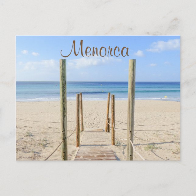 Menorca Boardwalk to the Beach Carte postale (Devant)
