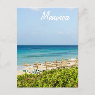 Menorca Santo Tomas Beach Carte postale