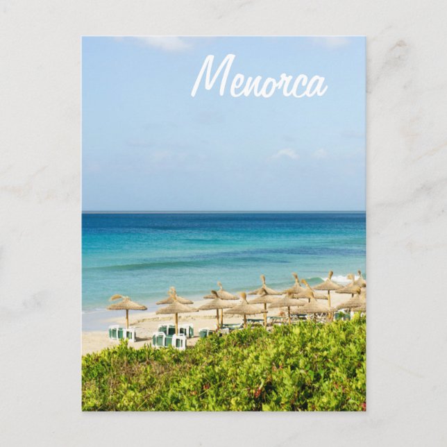 Menorca Santo Tomas Beach Carte postale (Devant)