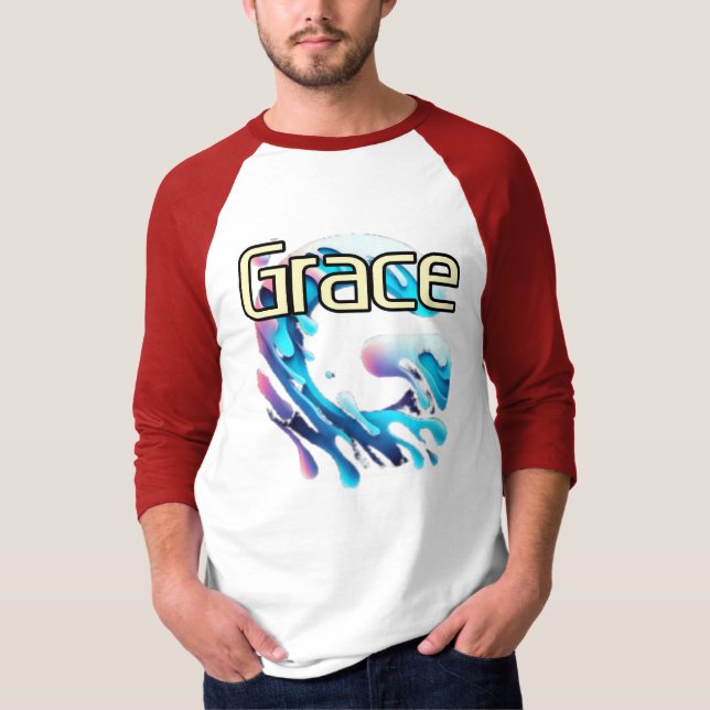 Men's Basic 3/4 Sleeve Raglan T-Shirt (Devant)