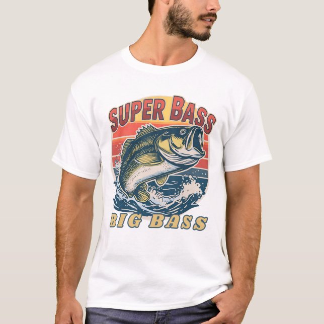 Men's Basic T-Shirt Super Bass Big Bass (Devant)