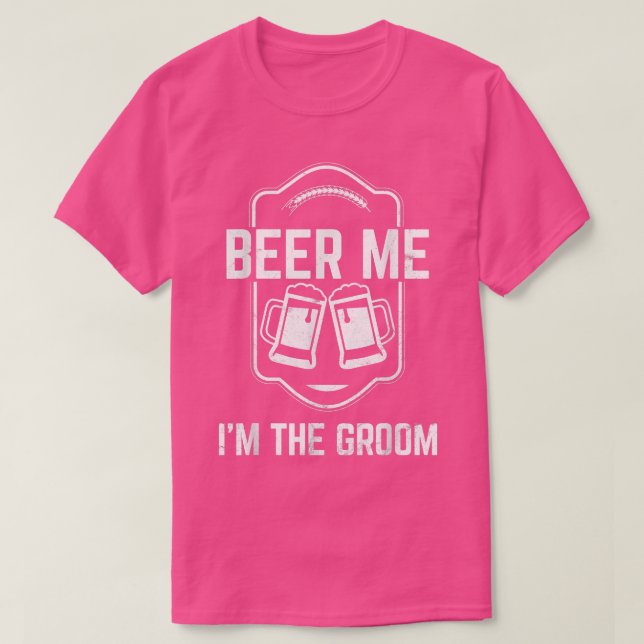 Mens Beer Me Im Groom Tshirt pour Bachelor Part (Design devant)