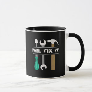 Mens Café Mug M. Réparez Les Outils It