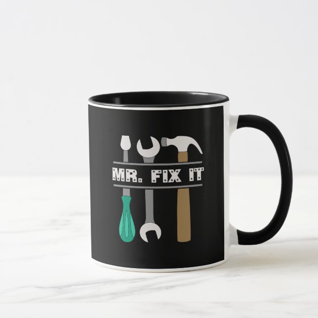 Mens Café Mug M. Réparez Les Outils It (Droite)