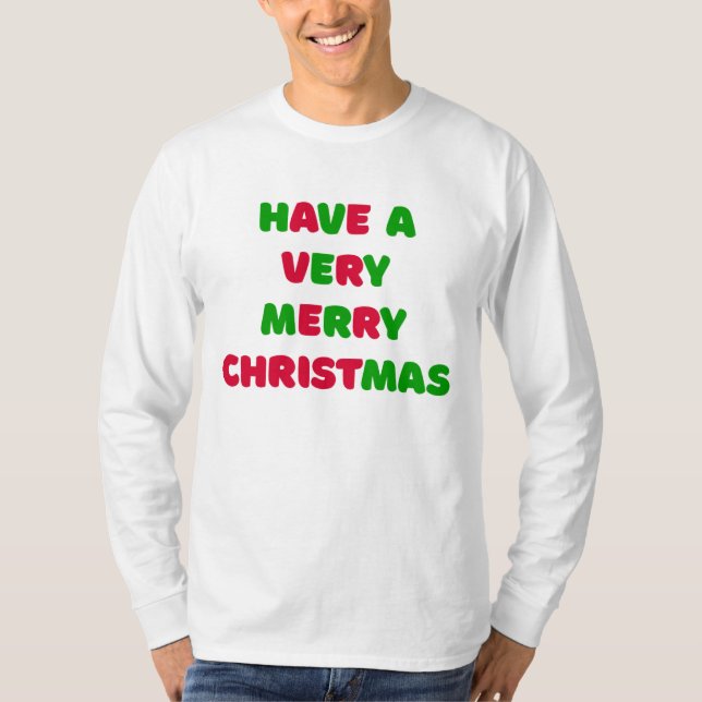 Men's Christmas Long Sleeve T-Shirt (Devant)
