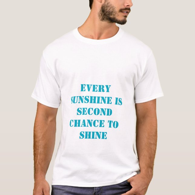 mens citation inspirante comme tshirt sunshine (Devant)