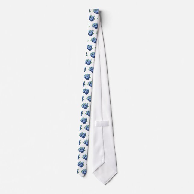 MENS CRAVATE BLEUE BLEUE SAUVAGE (Dos)