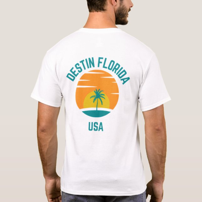 Men's Destin Beach Florida T-Shirt (Dos)