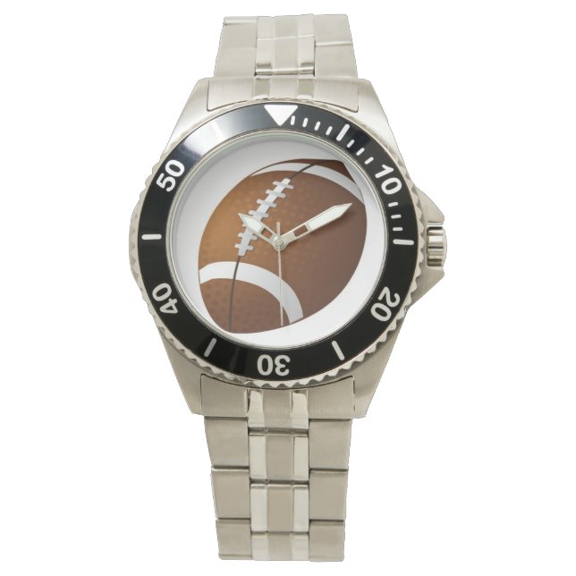 Mens Football sport montres personnalisées (devant)