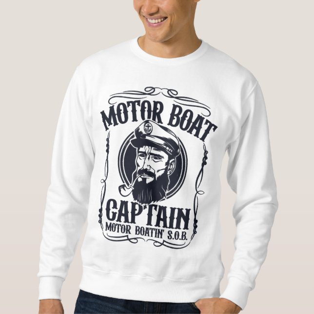 Men's Motor Boat Captain Sweatshirt (Devant)