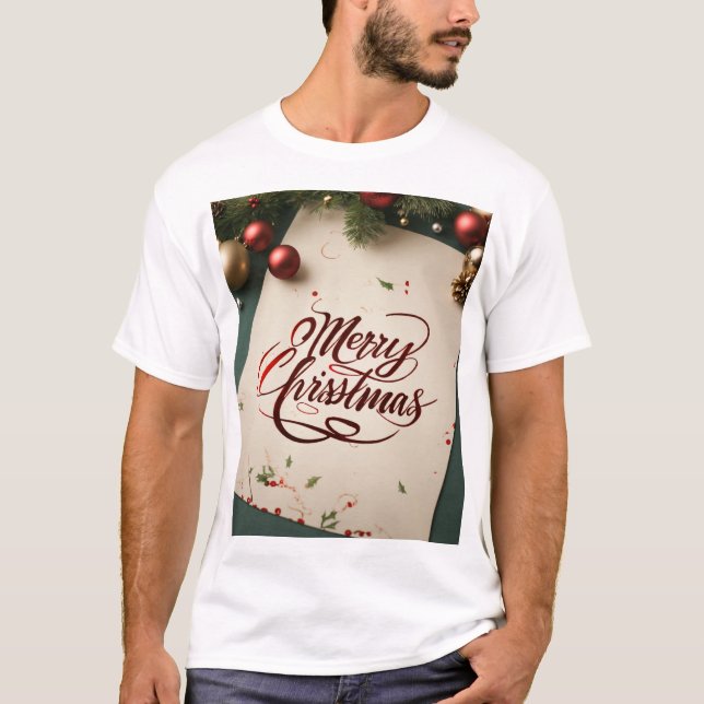 Mens Nouveau look Tshirts de Noël (Devant)