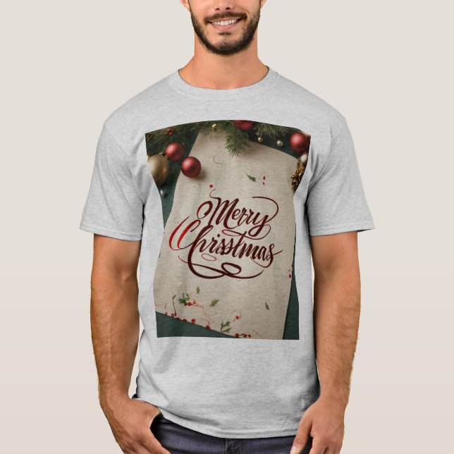Mens Nouveau look Tshirts de Noël (Devant)