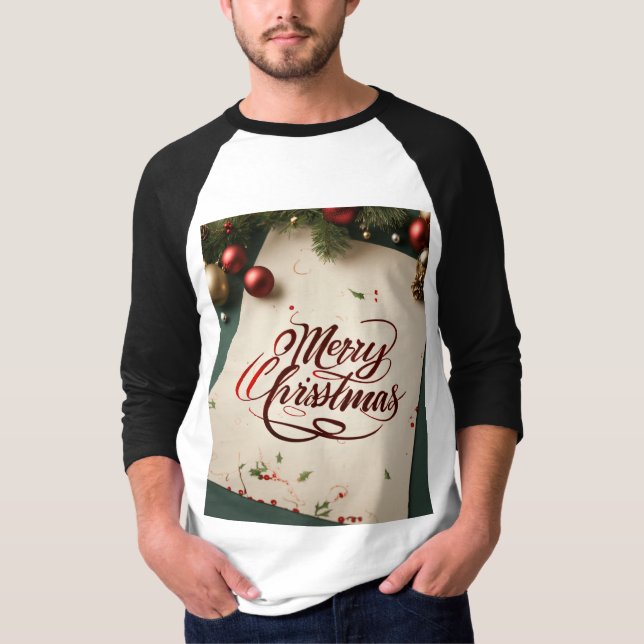 Mens Nouveau look Tshirts de Noël (Devant)