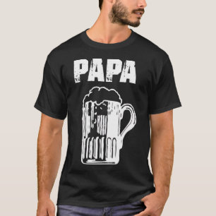 Mens Papa Beer Funny Fête des pères T-shirt