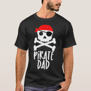 Mens Pirate Papa Crâne et Crossbones Tshirt Tee S
