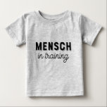 Mensch en T-shirt d'entraînement<br><div class="desc">Ce petit tee-shirt se marie parfaitement avec la version masculine de mon "Mensch" ! Ils font un cadeau unique de la Fête du Père!</div>