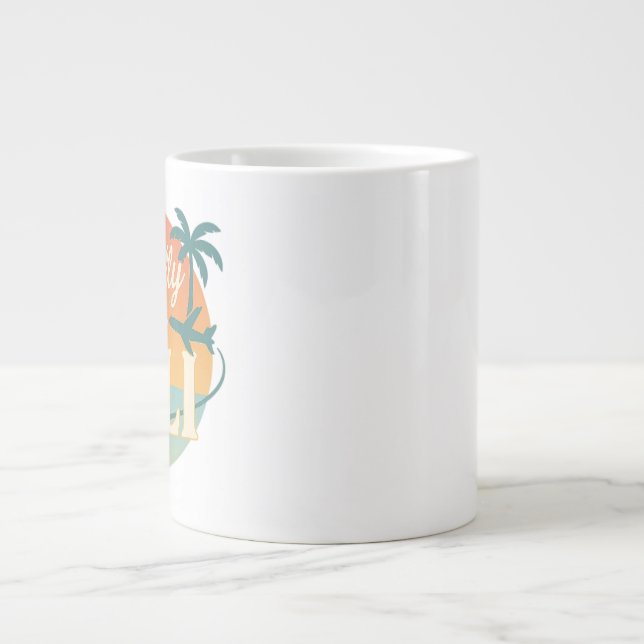 Mentalement, je suis à Bali – Mug Tropical Rétro a (Devant)