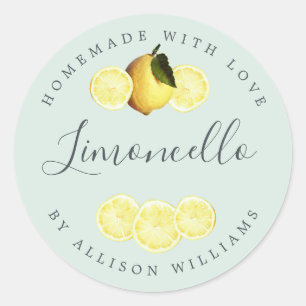 Mention de Étiquette de Limoncello sur mesure