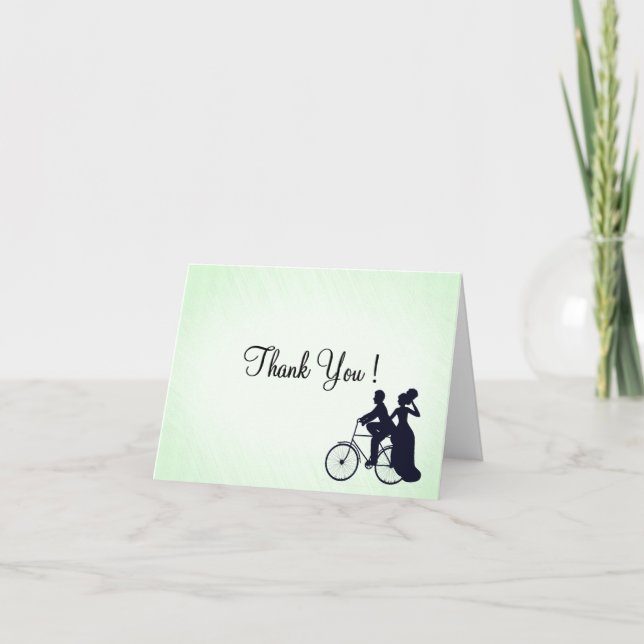 Mention Faire-part de mariage à thème pour vélo (Devant)