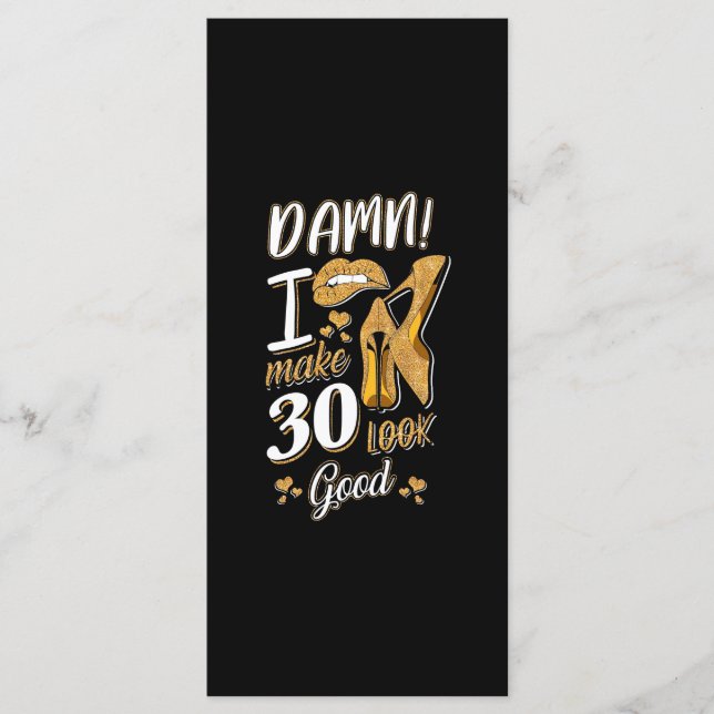 Menu 30e anniversaire | Je Fais 30 Semblables (Devant)