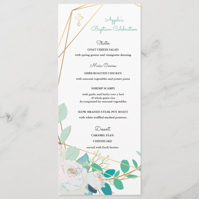 Menu Aggela (Devant)