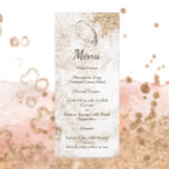Menu Ambiance minimaliste moderne Oyster Beach Mariage<br><div class="desc">Beaux menus plage pour votre mariage ou votre rôti d'huîtres ! Les touches d'aquarelle donnent une élégance de plage classe. Trouvez les articles correspondants dans ma boutique. Utilisez la fonction de personnalisation pour modifier les détails.</div>