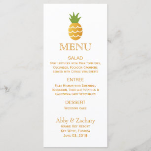 Menu Ananas exotique