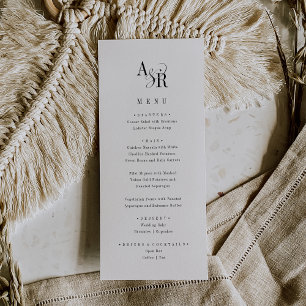 Menu ANDREA Classic Élégant Formal Fancy Mariage unique