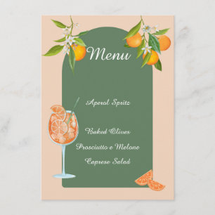 Menu Anniversaire d'été Spritz