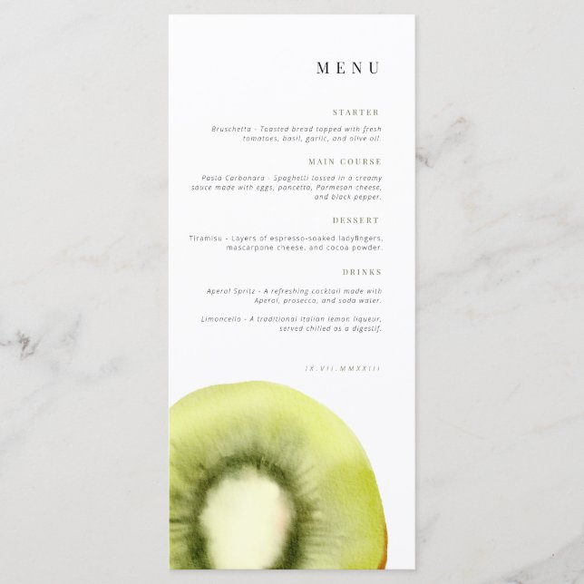 Menu Anniversaire | Menu Célébration | Gâteau (Devant)