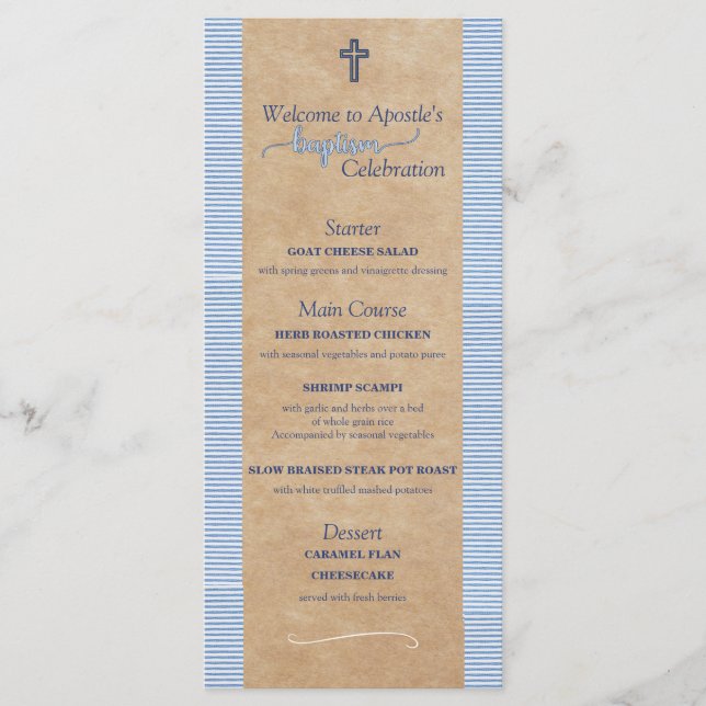 Menu Apôtre (Devant)