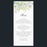 Menu Aquarelle. Chamomille. Mariage floral d'été<br><div class="desc">Mariage de marguerite aquarelle menu. Convient pour l'anniversaire,  l'anniversaire et toute autre fête. Veuillez me contacter si vous avez besoin d'autres articles.</div>