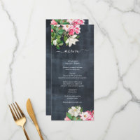 Aquarelle Magnolia Fleurs Mariage Noir Blanc